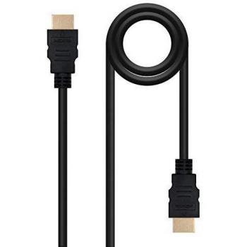 CABLE HDMI V2.0 CERTIFICADO 4K 60HZ 18GBPS NEGRO 3M NANOCABLE