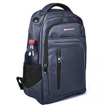 Monolith 15.6 Inch Business Commuter Laptop Backpack USB/Headphone Port Navy Blue 9114B