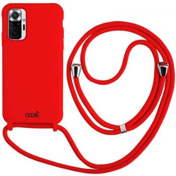 Funda Cordón Liso Roja para Xiaomi Redmi Note 10/Note 10S