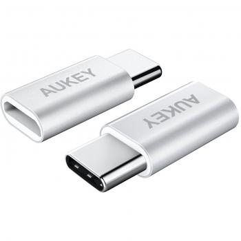 AUKEY USB‑C a Micro‑USB – Confezione 2 pezzi per Lumia 950/950XL e OnePlus