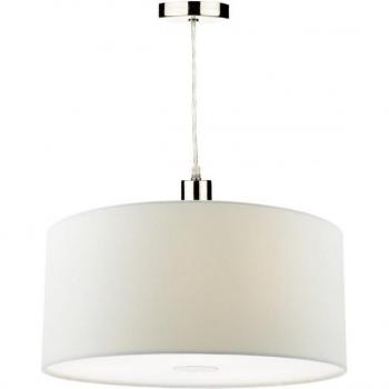 Lampe suspension Ronda modèle blanc, hauteur de l'abat-jour 18 cm