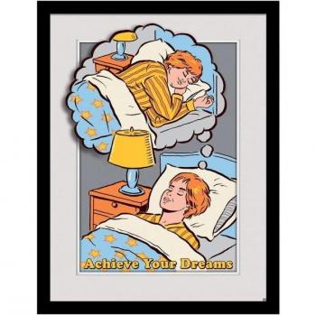 Affiche Encadrée Steven Rhodes Rêves Évasion 60cm x Argent
