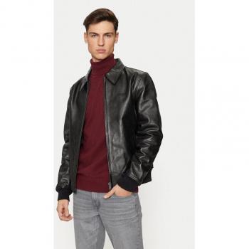 Schott Lederjacke LC5100RIB in Schwarz