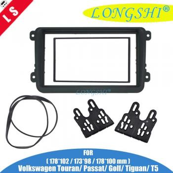 Double Din Fascia Adapter for Volkswagen VW Touran Golf Passat Caddy