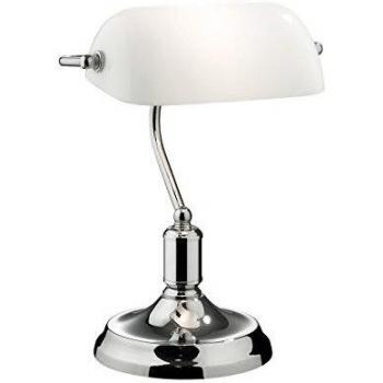 Lampada da Tavolo Ideal Lux Lawyer Cromo