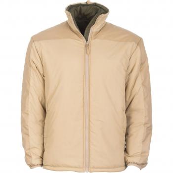 Kälteschutzjacke wendbar in desert tan und oliv