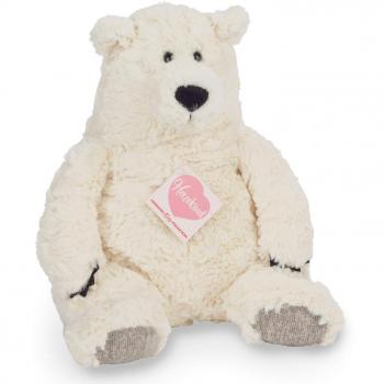 Herzgepäck Teddy – Polarbär Bridget, 34 cm, 7‑jährig, Hermann, weiß