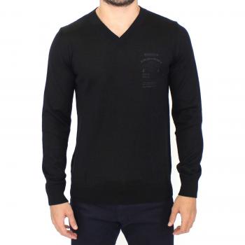 Ermanno Scervino Men's V-Neck Wool Blend Pullover – M