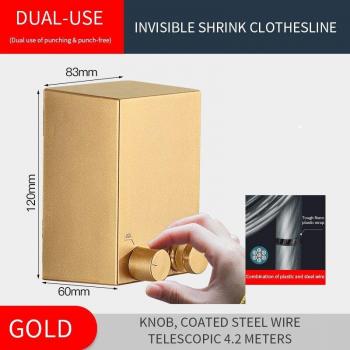 Colgador de ropa retráctil de acero inoxidable