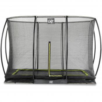 EXIT Silhouette Bodentrampolin 214 x 305 cm mit Sicherheitsnetz