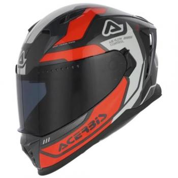 Acerbis X‑Way casco gris naranjado, versión gráfica, talla M