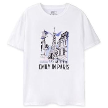 Emily In Paris Women’s Classic Short Sleeved Top – Small (White)