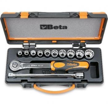 Clé à douille 1/2 Beta 920AS/C10 avec 12 accessoires inclus