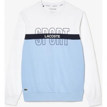 Felpa Lacoste Uomo 3XL SH1083 Bianco/Navy