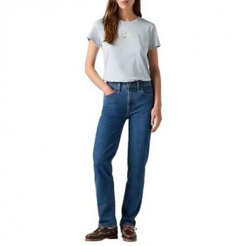 Levi's® 724 High Rise Straight Damenjeans in Mosey Mid Stone, Größe 29, Länge 28