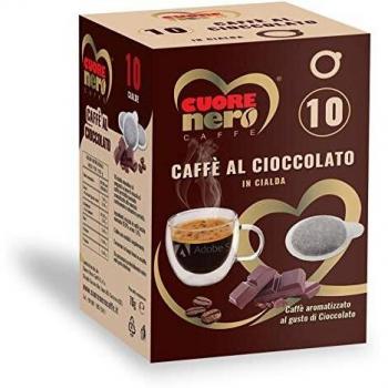Cuore Nero al Cioccolato 100 Cialde ESE44