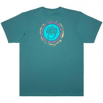 Maglietta Wrung Cerchio Spray Verde
