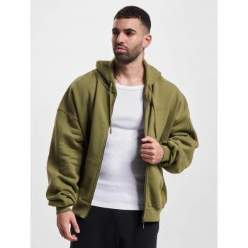Sean John Herren Khaki Zip Hoodie mit SJ Script Logo
