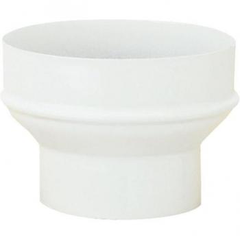 Adattatore tubi smaltati per stufe acciaio porcellanato colore bianco Ø8/10
