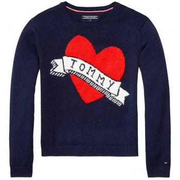Camiseta Intarsia navy para niña Tommy Hilfiger