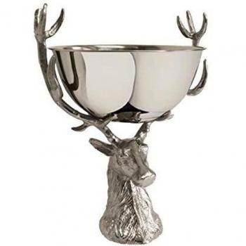 Culinary Concepts Oval Serving Bowl with Deer Antler Stand