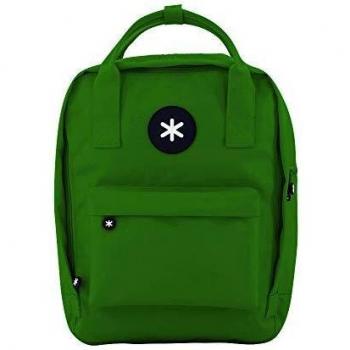 Mochila escolar Antartik 2 asas y bolsillos exteriores verde caqui 270x120x380 cm