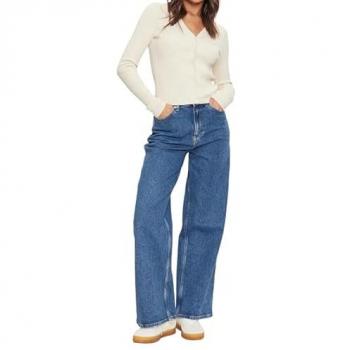 Felpa Cavo Essenziale Tommy Jeans Blu Nocciola