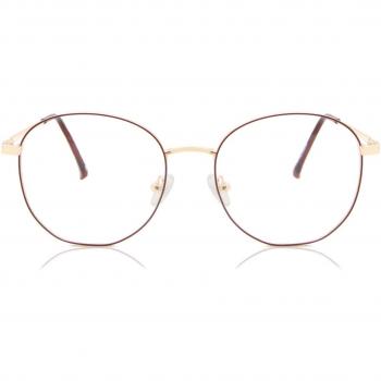 Gafas Ovaladas Metal Dorado Lentes Recetadas para Hombre