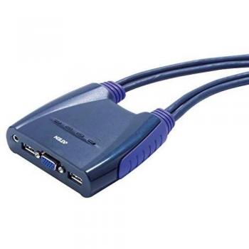 Aten CS64US Mini KVM 4 UC VGA/USB + Audio câbles intégrés