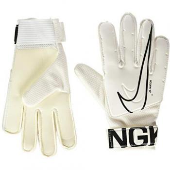 Nike Kids' GK Match Junior Soccer Gloves, White/Black, Size 7