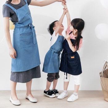 Pâtisserie Junior : Tablier denim anti‑taches pour enfants