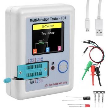1.8 RGB TFT Backlit Tester for Electronics – LCR/T/C/D Measurement Tool (160x128)