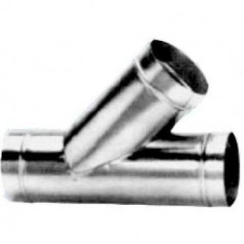 Tube angle galvanisé 160/160/125 mm 45°