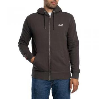 Capucha Superdry 2024: Sudadera Essential Logo en Color Carbón