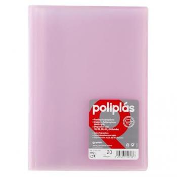 Grafoplas Carpeta Translucida con 20 Fundas Folio