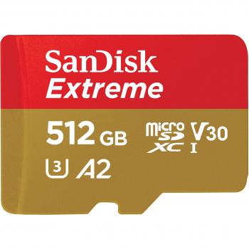 SanDisk Extreme 512GB microSDXC UHS-I V30 U3 A2