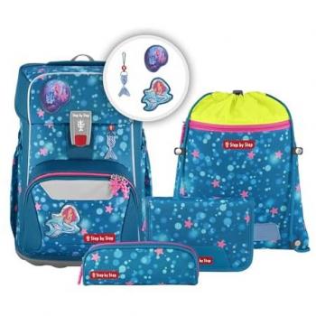 Step by Step 227109 GIANT Schulranzen-Set Mermaid Lola, 5-teilig