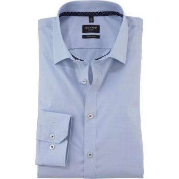 OLYMP Businesshemd No 6 Six – Herren, Gr. 40, hellblau, 97 % Baumwolle, 3 % Elastane, Casual‑Stil
