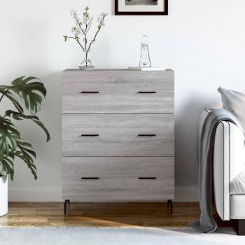 Buffet gris sonoma 69,5x34x90 cm en bois d'ingénierie