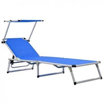 Ligbed Pliable Bleu Aluminium Textileen (Modèle 44332)