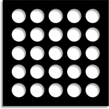 Protector Solar Negro 73x73 cm, PVC perforado
