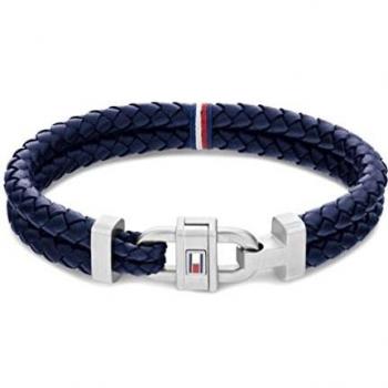 Bracciale Tommy Hilfiger in pelle blu per uomo 2790362