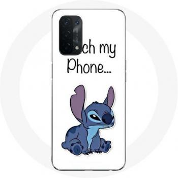 Cute Lilo and Stitch Case for Oppo A54 5G with White Background