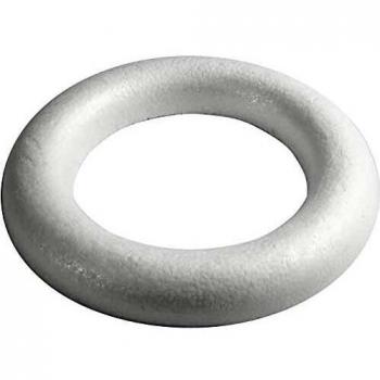 Half-Rounded White Ring, 35 cm Size, 46 mm Thick, 1 Piece