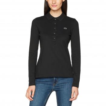 Lacoste Polo PF7841, Mujer, Negro, Talla 38