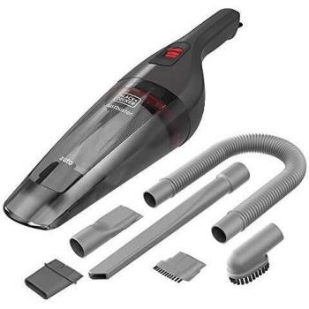 Black & Decker NVB12AVA-XJ Handheld-Staubsauger, beutellos in Grau und Rot