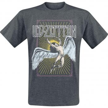Offizielles Led Zeppelin Icarus Colour T-Shirt dunkelgrau Größe S
