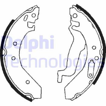 Jeu de mâchoires de frein Delphi LS1645 (Garniture complète)