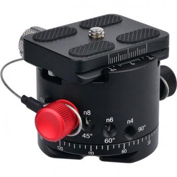 Cabezal de trípode DH-50, bola panorámica, carga máxima 22 lbs, aleación de aluminio, compatible con cámaras Canon, Nikon y Sony