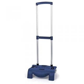 GABOL CARRO ESCOLAR EXTENSIBLE AZUL LISO 30x26x56 Cms